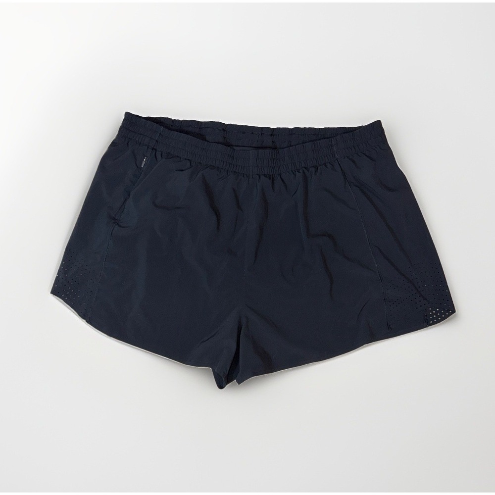 Athleta Hustle 3" Black Athletic Lined Shorts Size 2X Lightweight Zipper Pocket